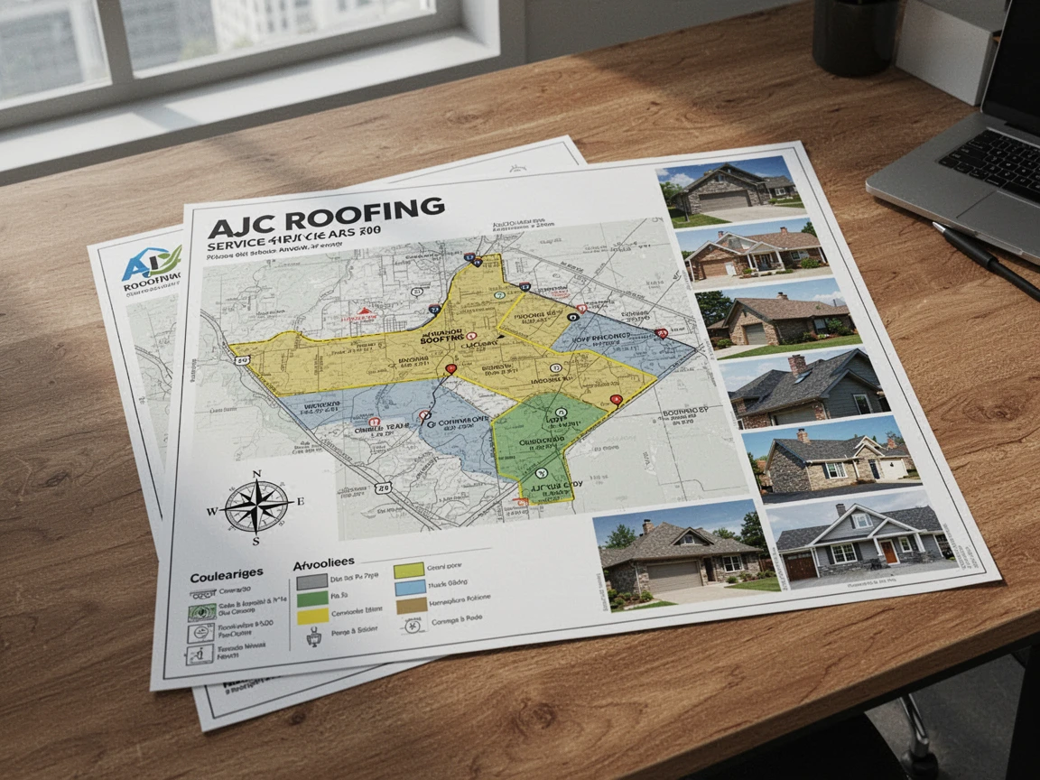 Roofing Service Areas Map